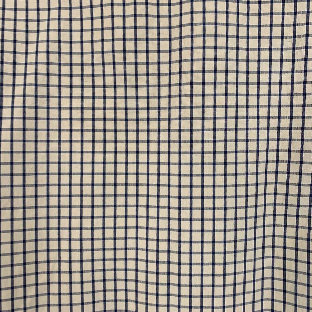 J.Crew Button-Up Shirt Size Large Cream blue navy
